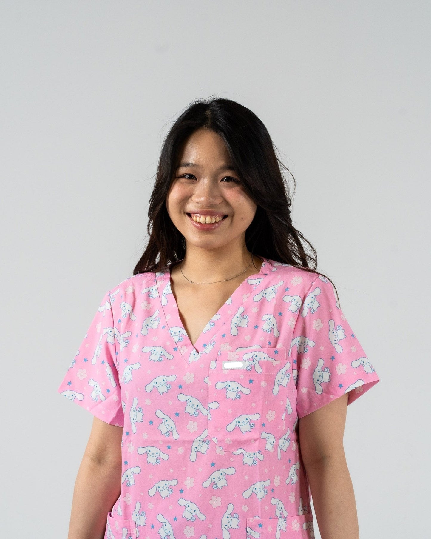 Pink-C Cartoon - Scrub Set
