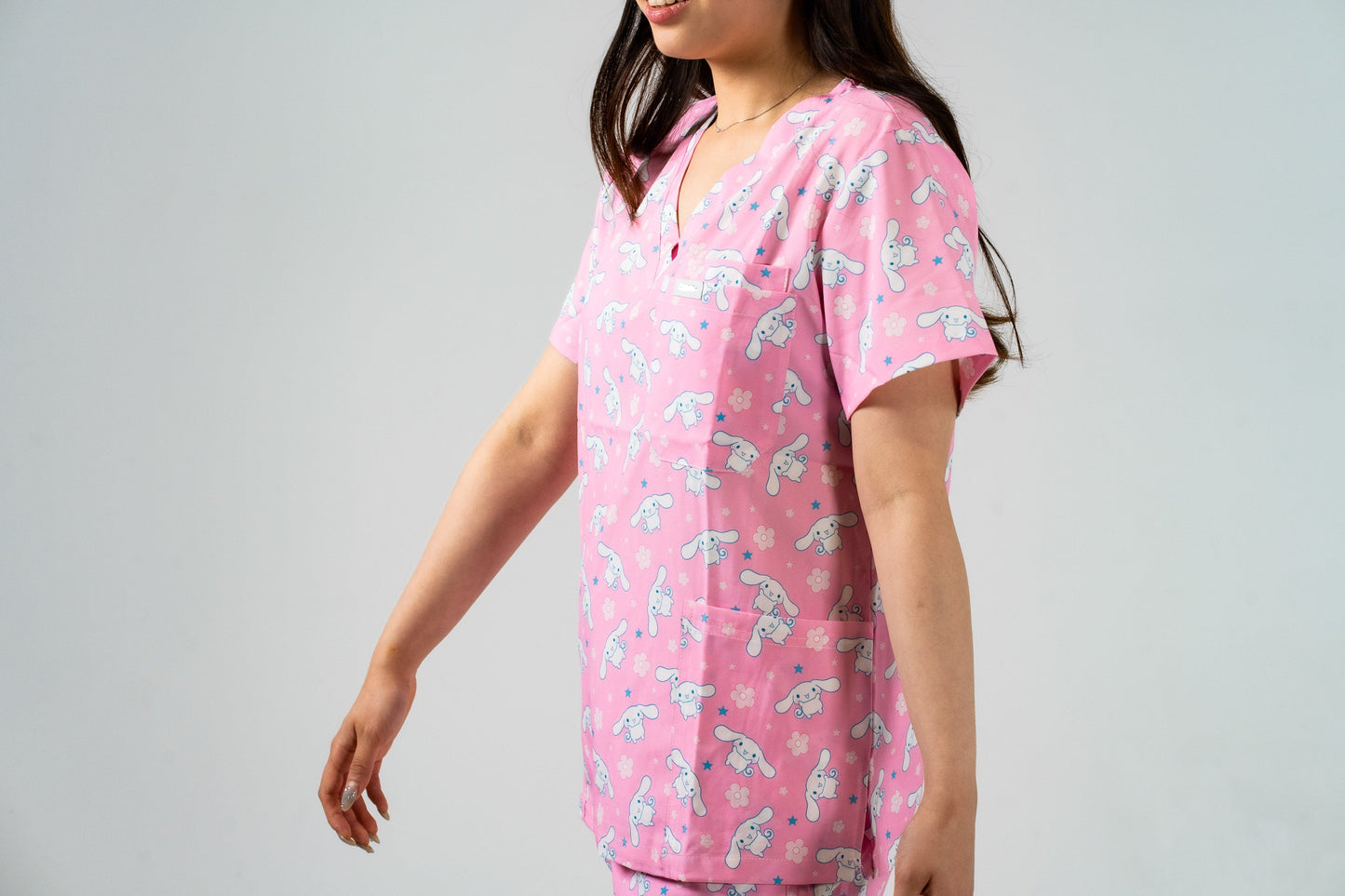 Pink-C Cartoon - Scrub Set