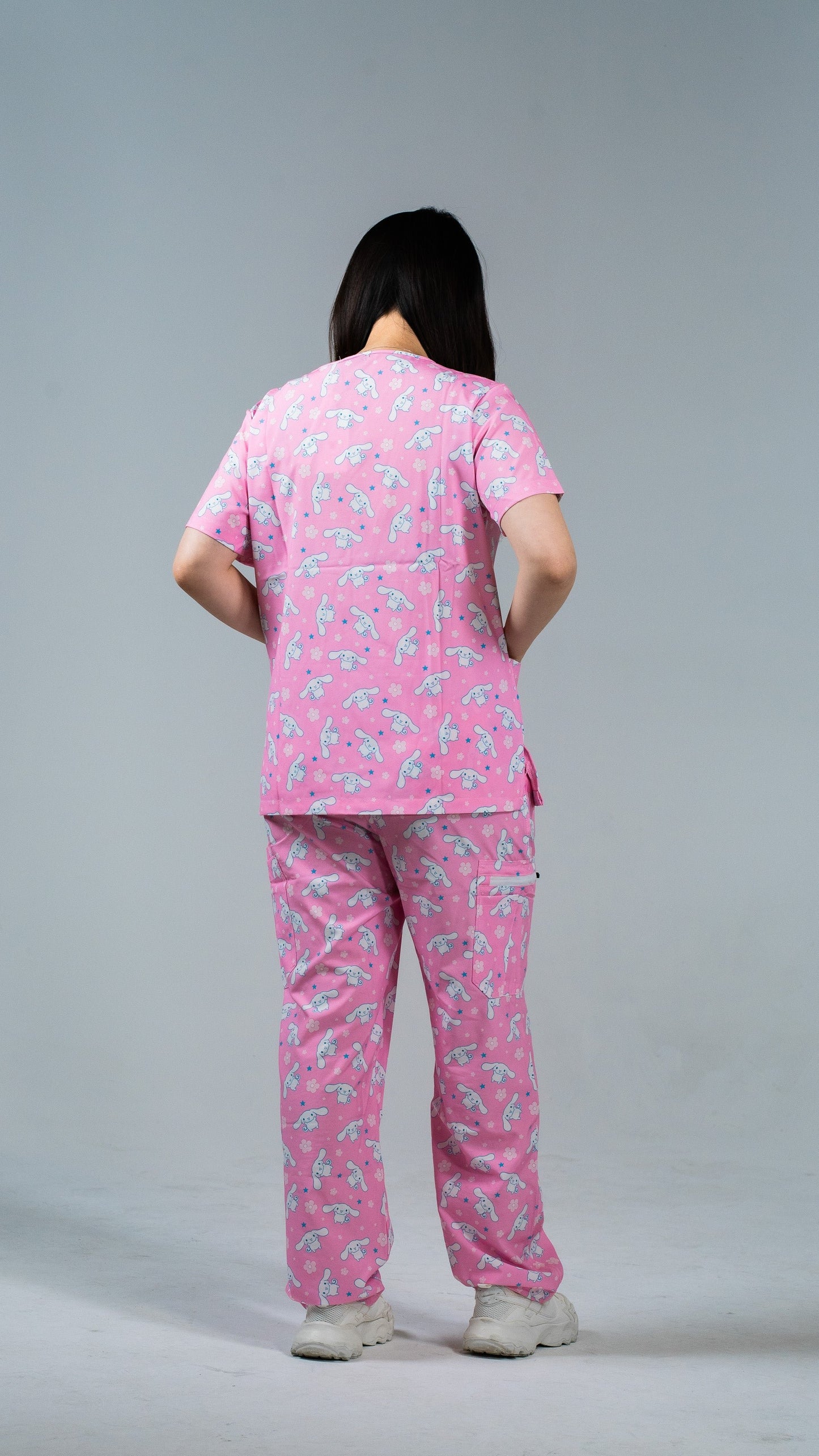 Pink-C Cartoon - Scrub Set